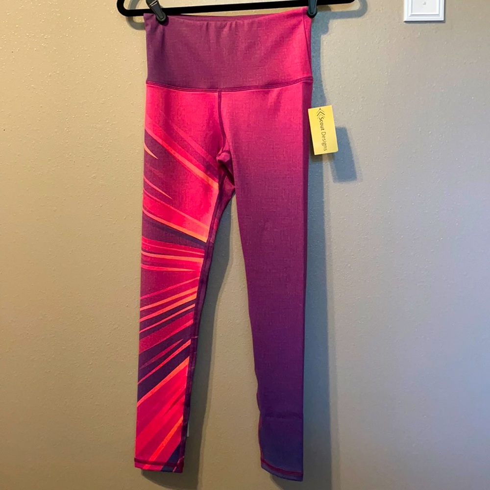 High waisted NWT leggings sm Scout designs pink